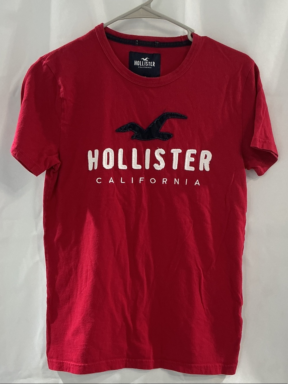 Hollister Red Short Sleeve Logo Tee